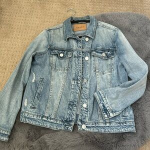Blank NYC distressed denim jacket
